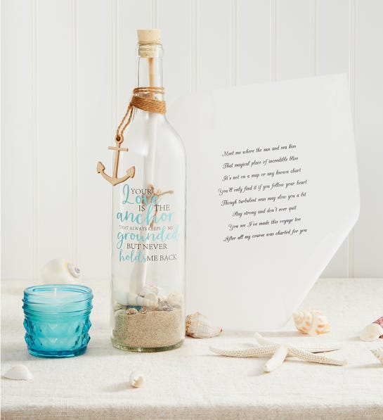 1800flowers.com | Message In A Bottle® Love Is Our Anchor Gift Set